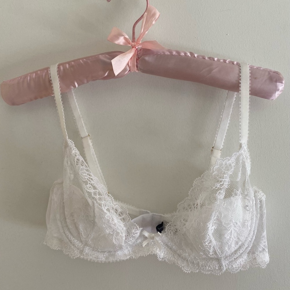 Myla- Elegant White Lace Bra